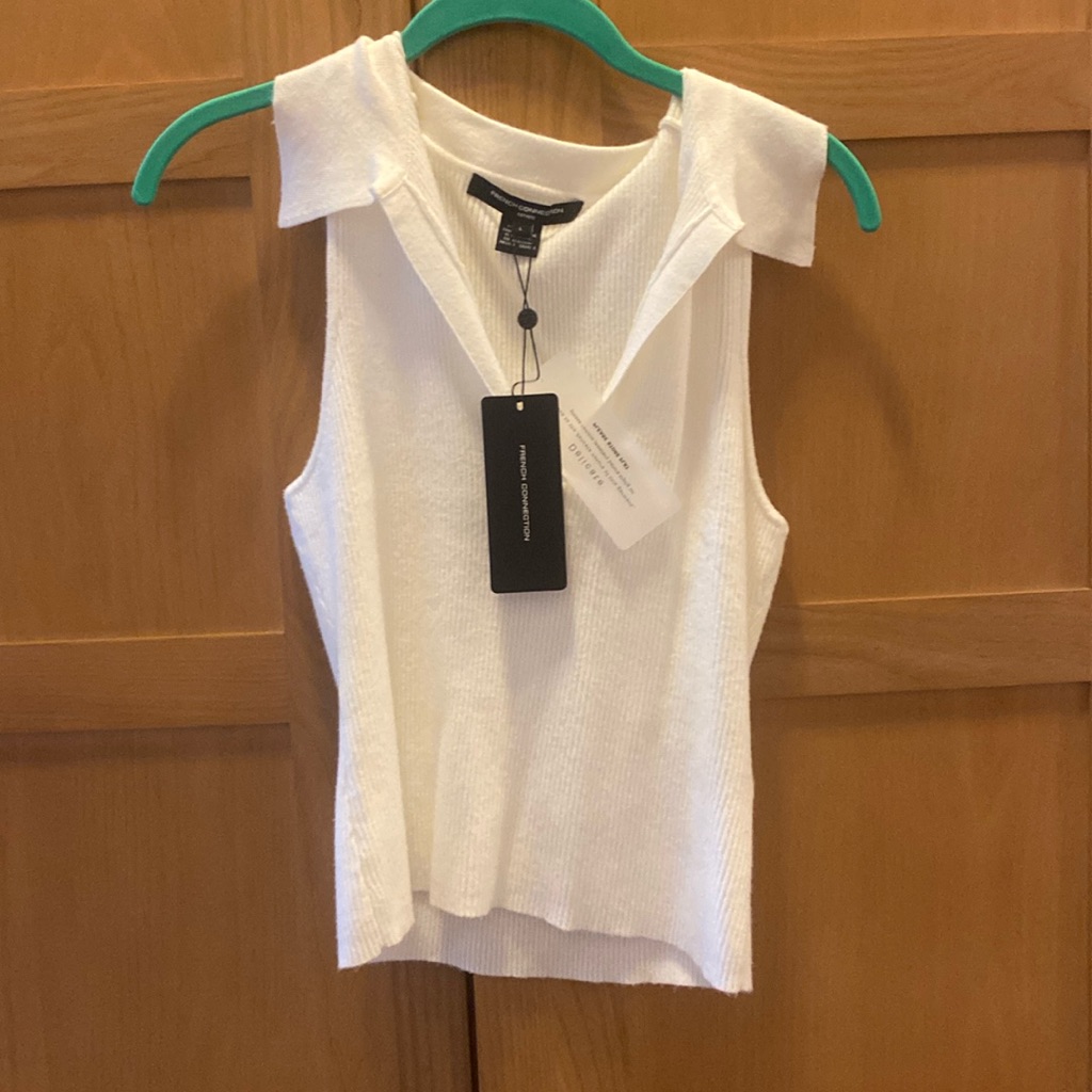 Brand New French Connection Colored White Top